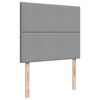 vidaXL Boxspringbett mit Matratze Hellgrau 120x190 cm Stoff