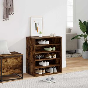 vidaXL Schuhschrank R&auml;uchereiche 60x35x70 cm Holzwerkstoff