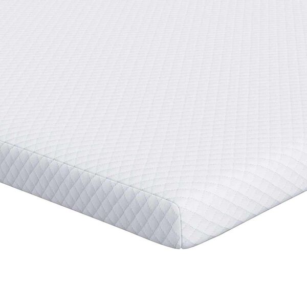 vidaXL Matratzenauflage Wei&szlig; 100 x 200 cm Jacquard Stoff