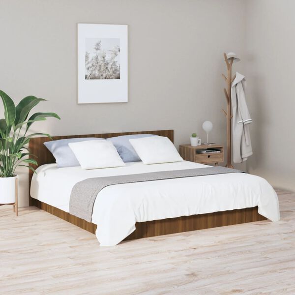 vidaXL Kopfteil Braun Eichen-Optik 200x1,5x80 cm Holzwerkstoff
