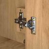 vidaXL Waschbeckenschrank mit Regal FLORO Wachsbraun 60 x 40 x 80 cm