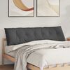 vidaXL R&uuml;ckenkissen Dunkelgrau 180 x 50 cm Cordstoff