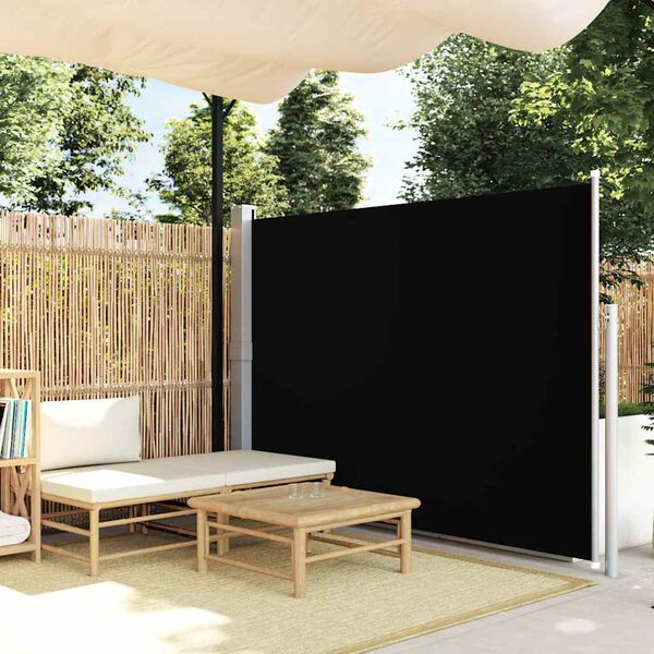 vidaXL Seitenmarkise 160x300 cm Schwarz