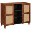 vidaXL Sideboard Braun 90 x 33,5 x 75 cm Massivholz Mango