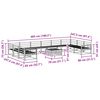 vidaXL Outdoor-Sofagarnitur 11 pcs Natur Massivholz Akazie