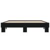 vidaXL Bettgestell Schwarz 150x200 cm Holzwerkstoff und Metall