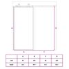 vidaXL Schiebet&uuml;r Golden 90x205 cm ESG-Klarglas und Aluminium
