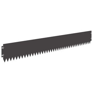 vidaXL Rasenkante 30 stk. 103 x 15 cm Stahl Schwarz