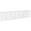 vidaXL Gabione mit Deckel 700x50x150 cm Verzinktes Eisen