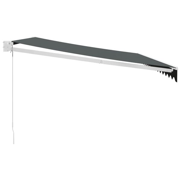 vidaXL Markise Einziehbar Anthrazit 4x3 m Stoff und Aluminium