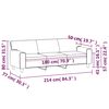 vidaXL 3-Sitzer-Sofa Braun 180 cm Kunstleder