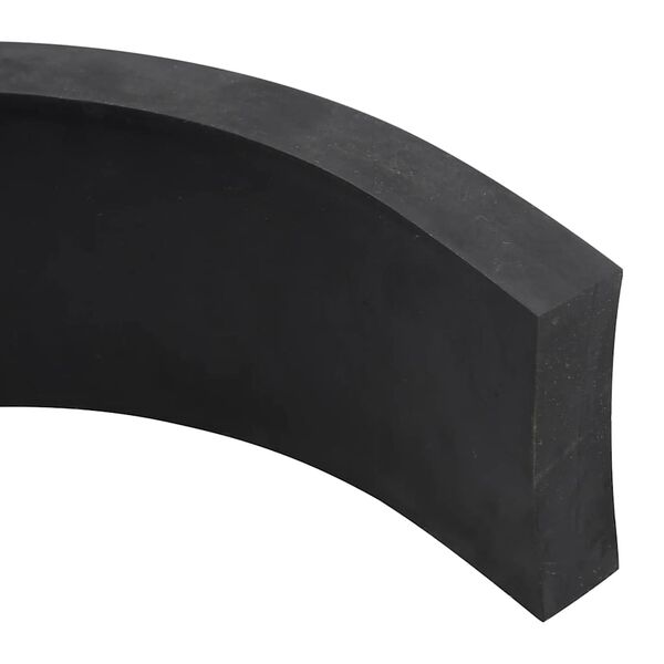 vidaXL Gummileiste f&uuml;r Schneepflug Schwarz 180x10x2 cm
