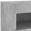 vidaXL 7-tlg. TV-Wohnwand mit LED-Leuchten Betongrau