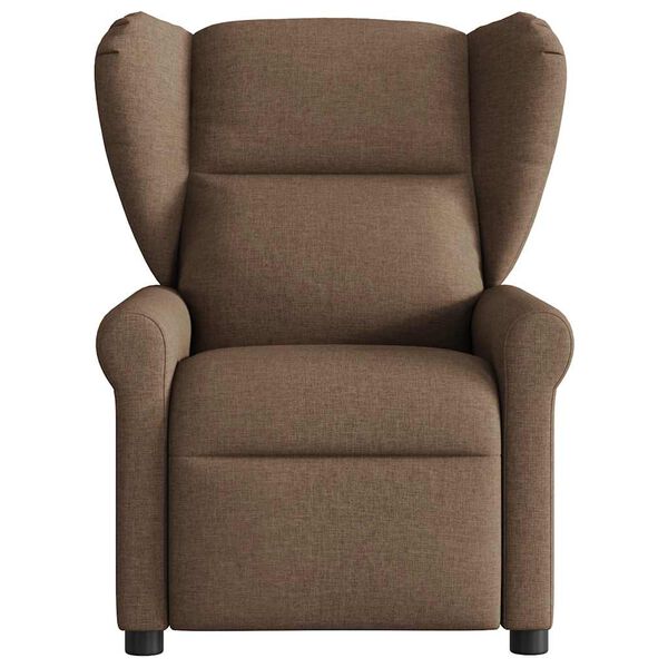 vidaXL Massagesessel Elektrisch Braun Stoff