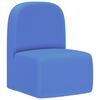 vidaXL 2-in-1 Kindersofa Blau Kunstleder