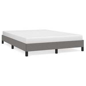 vidaXL Bettgestell ohne Matratze Dunkelgrau 140x190 cm Stoff