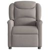 vidaXL Massagesessel Taupe Stoff