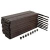 vidaXL Hochbeet 120x120x20 cm Polypropylen