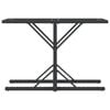 vidaXL 3-tlg. Bistro-Set mit Kissen Schwarz Poly Rattan