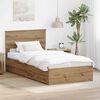 vidaXL Bettrahmen Artisan-Eiche 100 x 200 cm Holzwerkstoff
