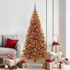 vidaXL Weihnachtsbaum mit 300 LEDs mit Ständer Gold 180 cm Haustier