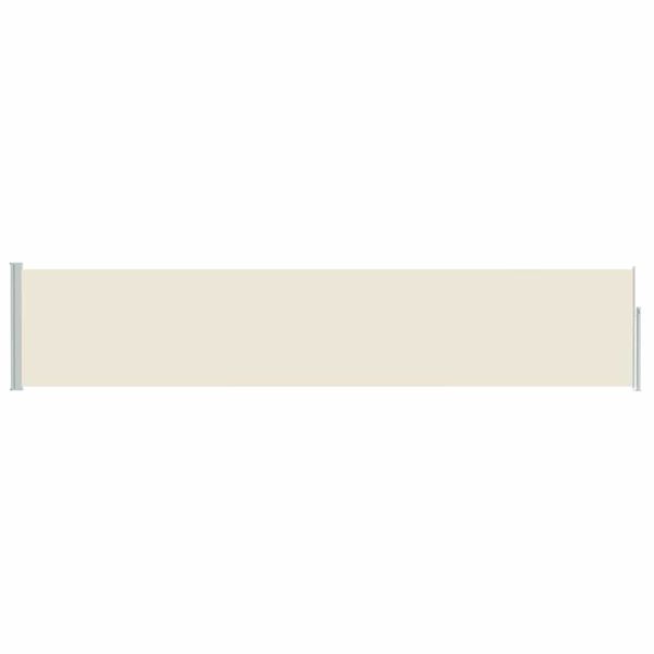 vidaXL Ausziehbare Seitenmarkise 100&times;500 cm Creme