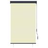 vidaXL Au&szlig;enrollo 100 x 250 cm Cremewei&szlig;