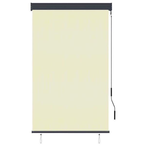 vidaXL Au&szlig;enrollo 100 x 250 cm Cremewei&szlig;