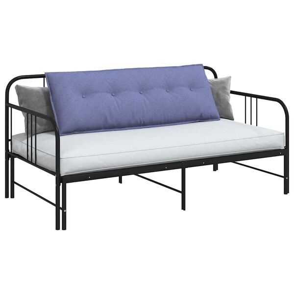 vidaXL R&uuml;ckenkissen Jeans blau 140 x 19 x 50 cm Stoff