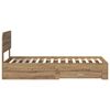 vidaXL Bettrahmen Artisan-Eiche 100 x 200 cm Holzwerkstoff