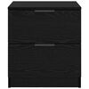 vidaXL Nachttisch 2 pcs Schwarz Eichen-Optik 45 x 39 x 50 cm