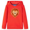 vidaXL Kinder-Kapuzenpullover Rot 140
