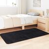 vidaXL Teppich Shaggy Hochflor NAVARRA Schwarz 80x150 cm Polyester