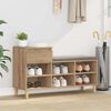 vidaXL Schuhschrank Artisan-Eiche 102 x 36 x 60 cm Holzwerkstoff