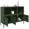 vidaXL Sideboard Olivgr&uuml;n 100,5x39x79 cm Stahl