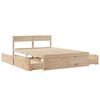 vidaXL Massivholzbett ohne Matratze 140x190 cm Kiefernholz