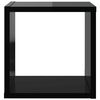 vidaXL W&uuml;rfelregale 2 Stk. Hochglanz-Schwarz 26x15x26 cm