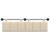 vidaXL H&auml;ngevorderseite Wandmontiert Creme 170 x 55 x 5 cm Stoff