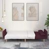 vidaXL Schlafsofa 2-Sitzer mit 2 Kissen Lila Stoff