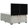 vidaXL Boxspringbett mit Matratze Hellgrau 140x200 cm Samt