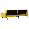 vidaXL Schlafsofa 2-Sitzer mit 2 Kissen Gelb Samt