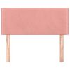 vidaXL Kopfteil Rosa 80x5x78/88 cm Samt