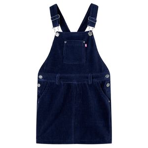 Kinder-Latzkleid Cord Marineblau 92