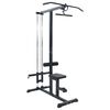 vidaXL Latzugmaschine Schwarz 110 x 70 x 187 cm