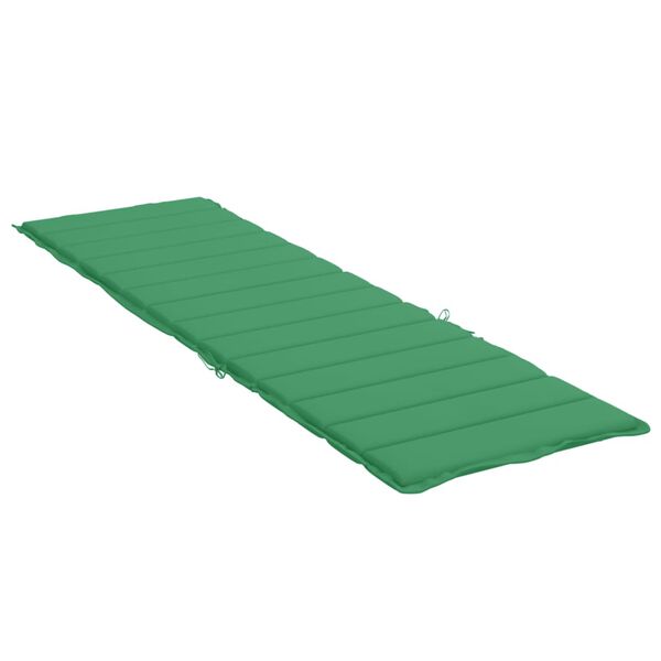 vidaXL Sonnenliegen-Auflage Gr&uuml;n 200x50x3 cm Oxford-Gewebe