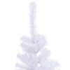 vidaXL Künstlicher Weihnachtsbaum Weiß 120 cm PVC und Stahl