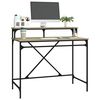 vidaXL Schreibtisch Sonoma-Eiche 100x50x90 cm Holzwerkstoff und Eisen