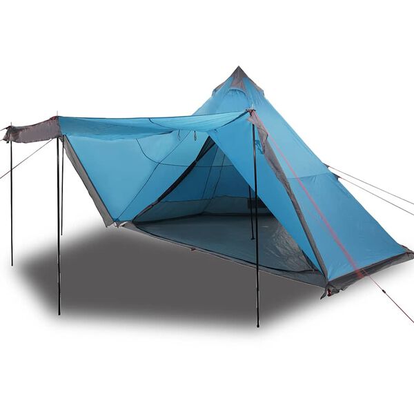vidaXL Tipi-Familienzelt 8 Personen Blau Wasserdicht
