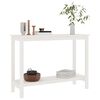 vidaXL Konsolentisch Wei&szlig; 110x40x80 cm Massivholz Kiefer