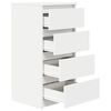 vidaXL Sideboard Wei&szlig; 37,5x35x76 cm Holzwerkstoff